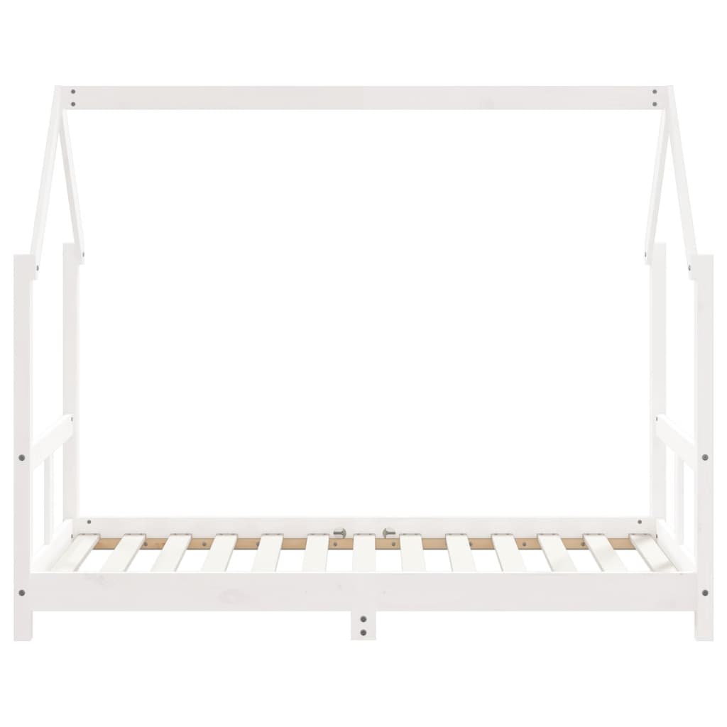 vidaXL Estructura de cama para niños madera de pino blanco 80x160 cm