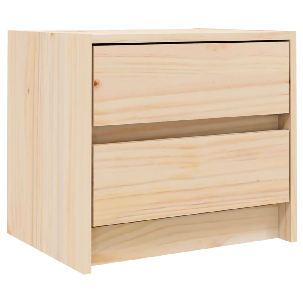 vidaXL Mesitas de noche 2 uds madera maciza de pino 40x31x35,5 cm