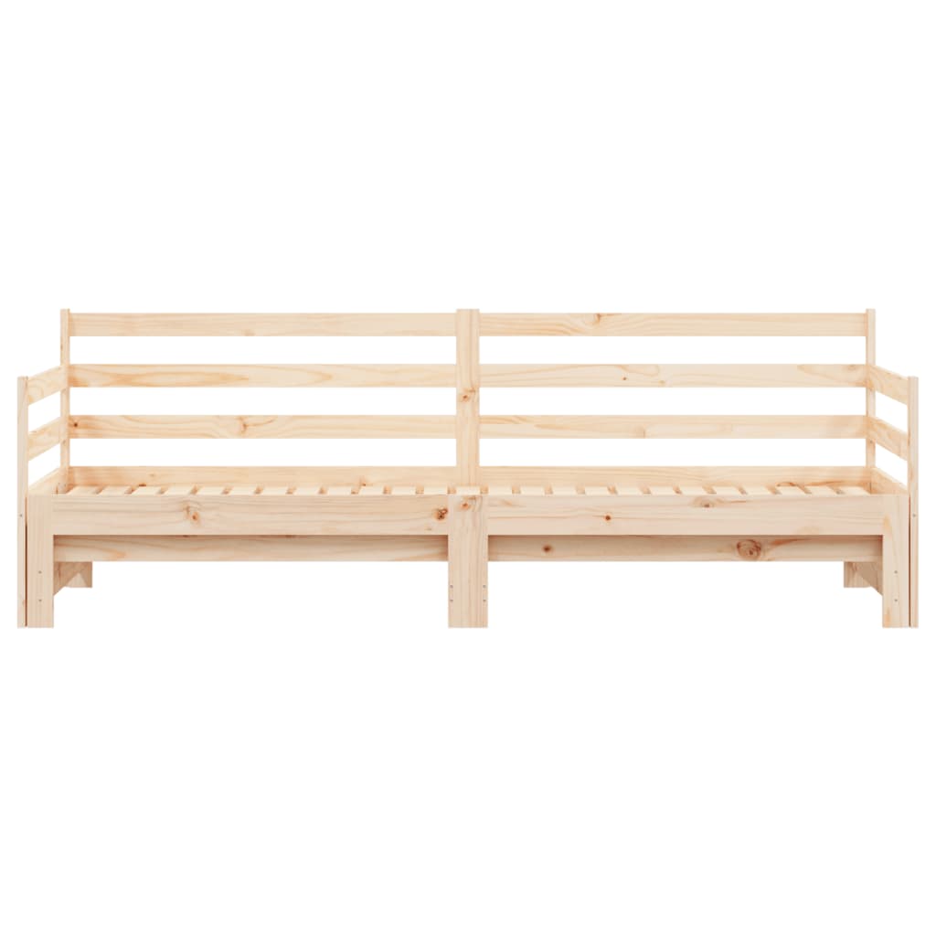 vidaXL Sofá cama nido madera maciza de pino 90x200 cm