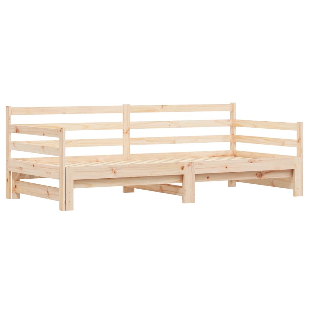 vidaXL Sofá cama nido madera maciza de pino 80x200 cm