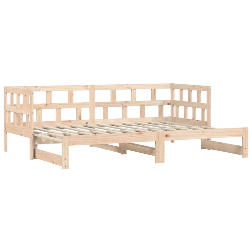 vidaXL Sofá cama nido madera maciza de pino 80x200 cm