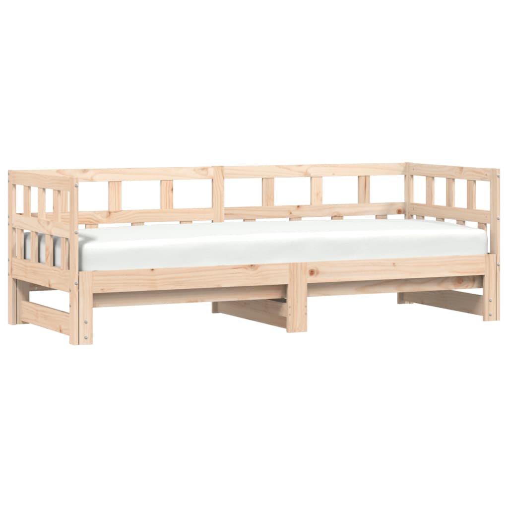 vidaXL Sofá cama nido madera maciza de pino 80x200 cm