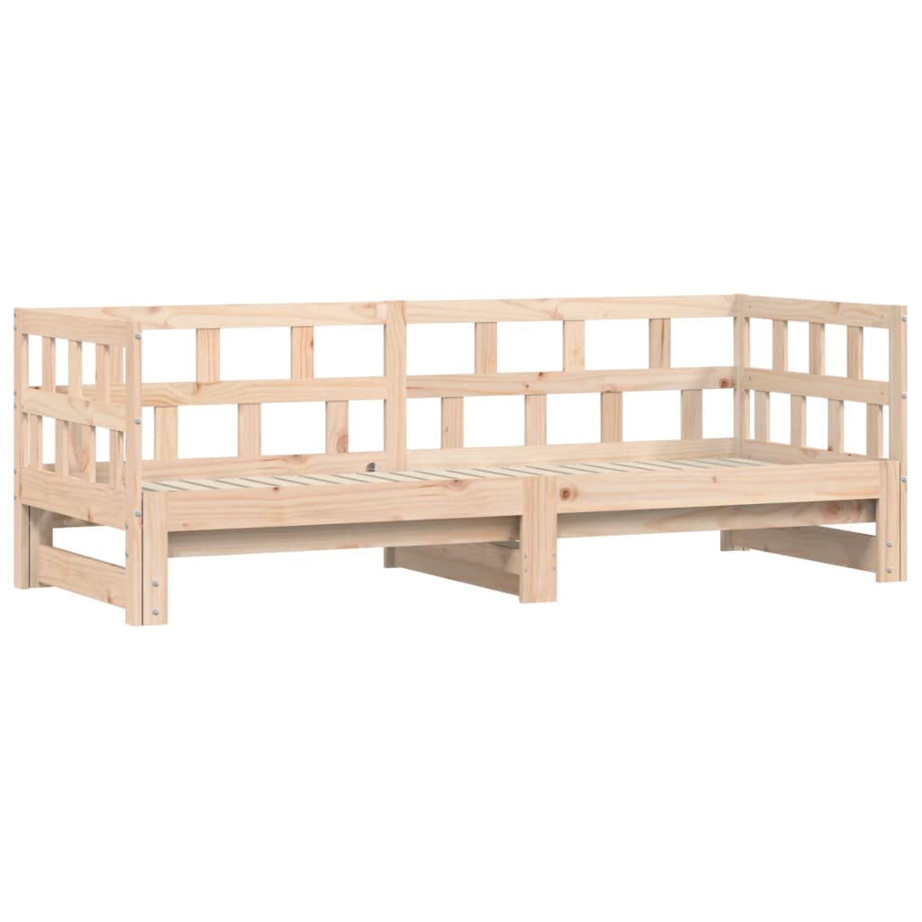 vidaXL Sofá cama nido madera maciza de pino 80x200 cm