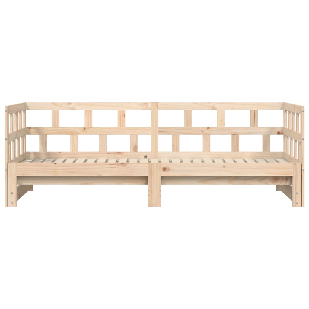 vidaXL Sofá cama nido madera maciza de pino 80x200 cm