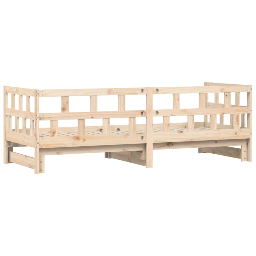 vidaXL Sofá cama nido madera maciza de pino 80x200 cm