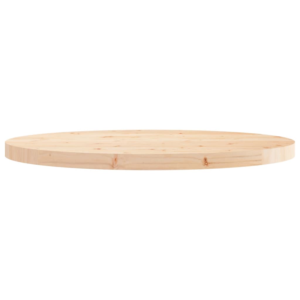 vidaXL Tablero de mesa redondo madera maciza de pino Ø70x3 cm