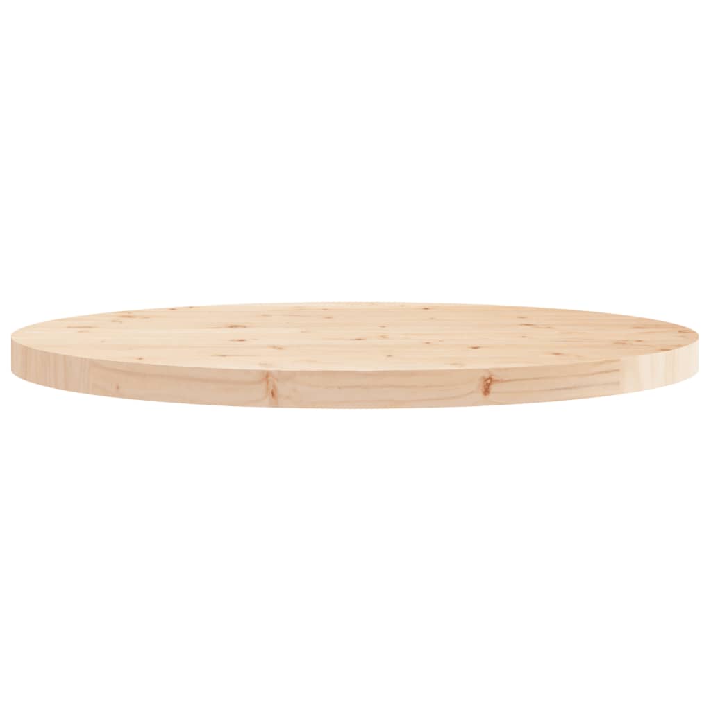 vidaXL Tablero de mesa redondo madera maciza de pino Ø70x3 cm