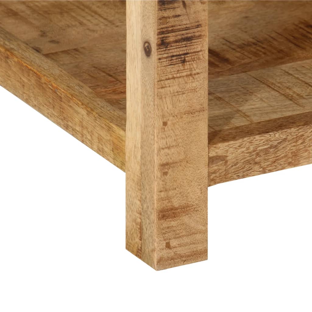 vidaXL Mesita de noche madera maciza de mango 40x40x50 cm