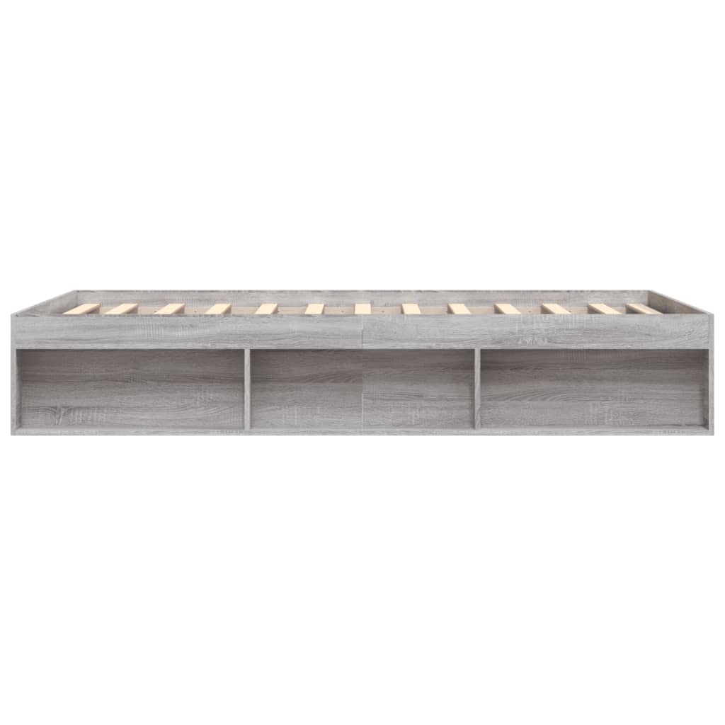 vidaXL Estructura de cama Sonoma gris 140x200 cm