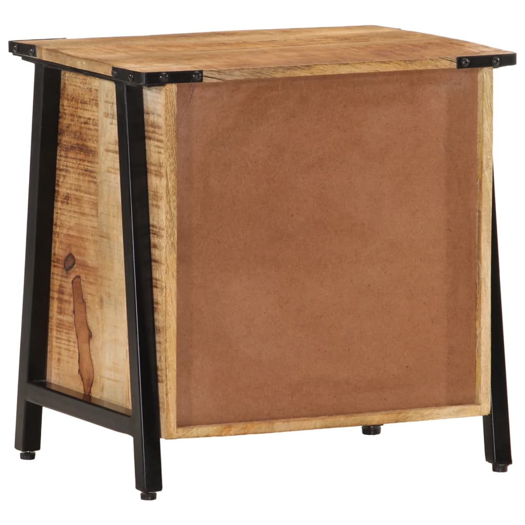 vidaXL Mesita de noche madera maciza de mango 40x30x42 cm