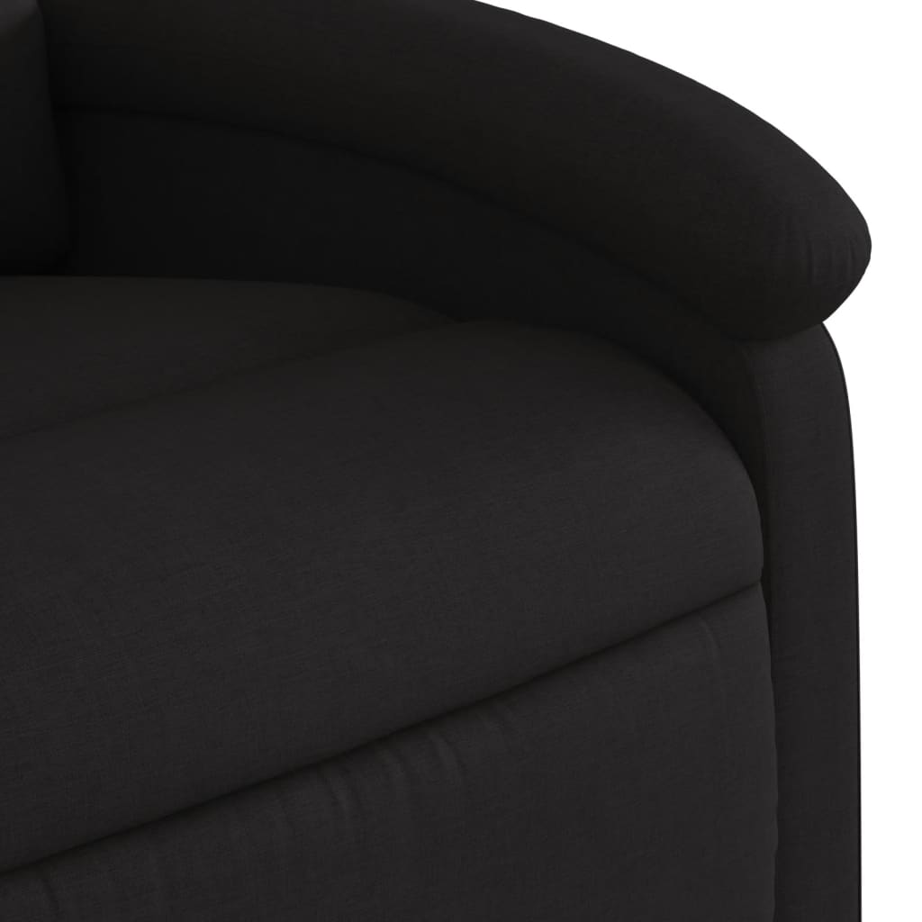 vidaXL Sillón eléctrico reclinable elevable de tela negro