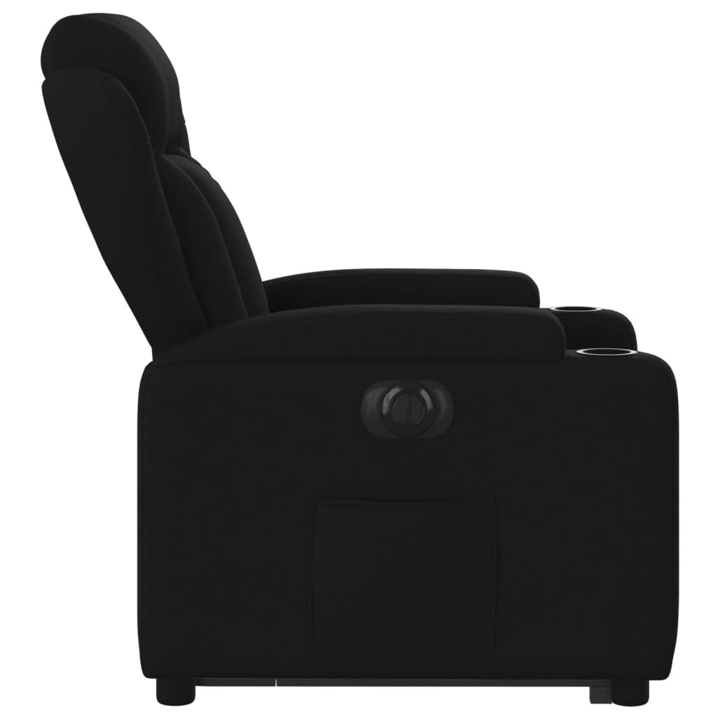 vidaXL Sillón eléctrico reclinable elevable de tela negro