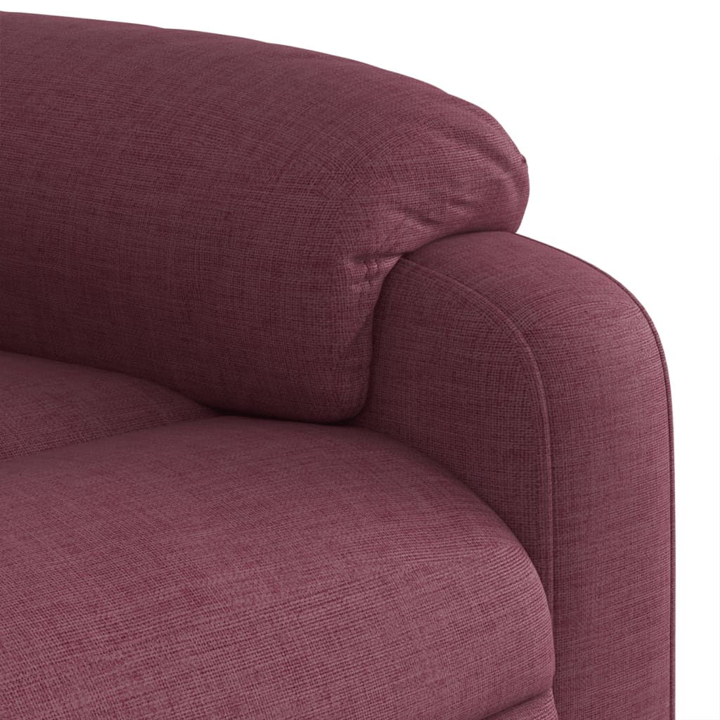 vidaXL Sillón reclinable de masaje eléctrico tela morado