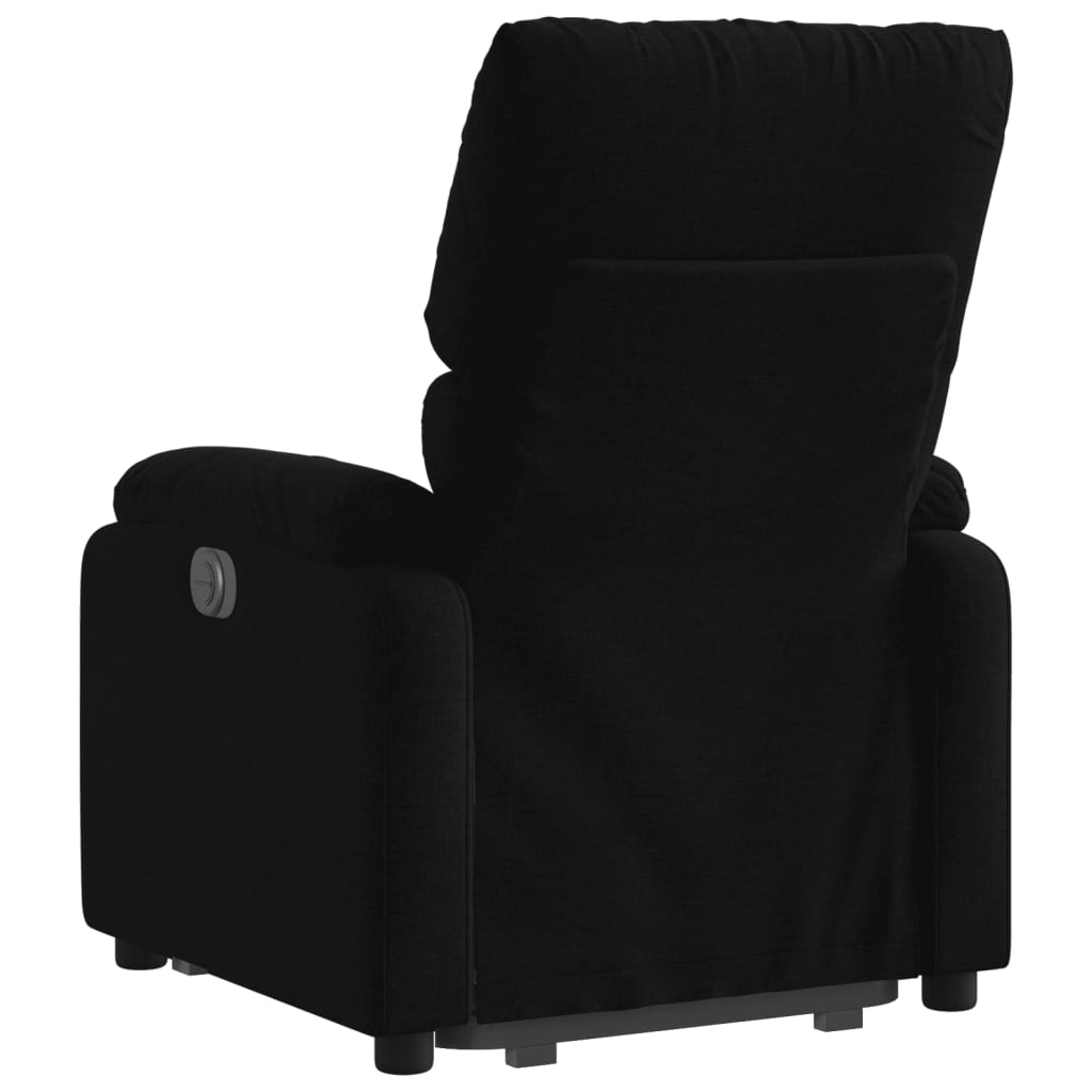 vidaXL Sillón eléctrico reclinable elevable de tela negro