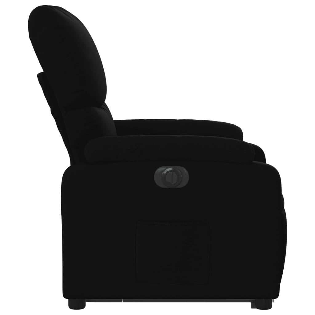 vidaXL Sillón eléctrico reclinable elevable de tela negro