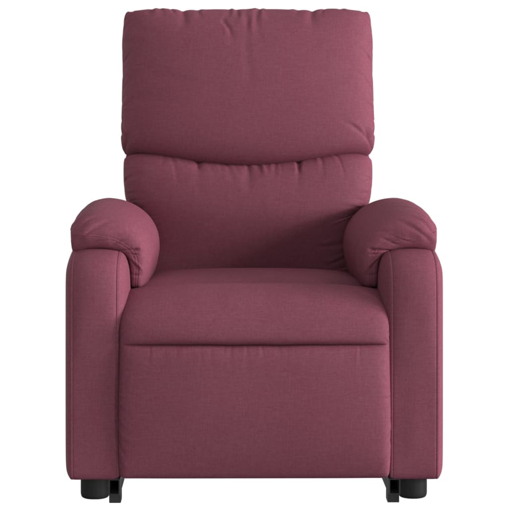 vidaXL Sillón de masaje eléctrico reclinable elevable tela morado