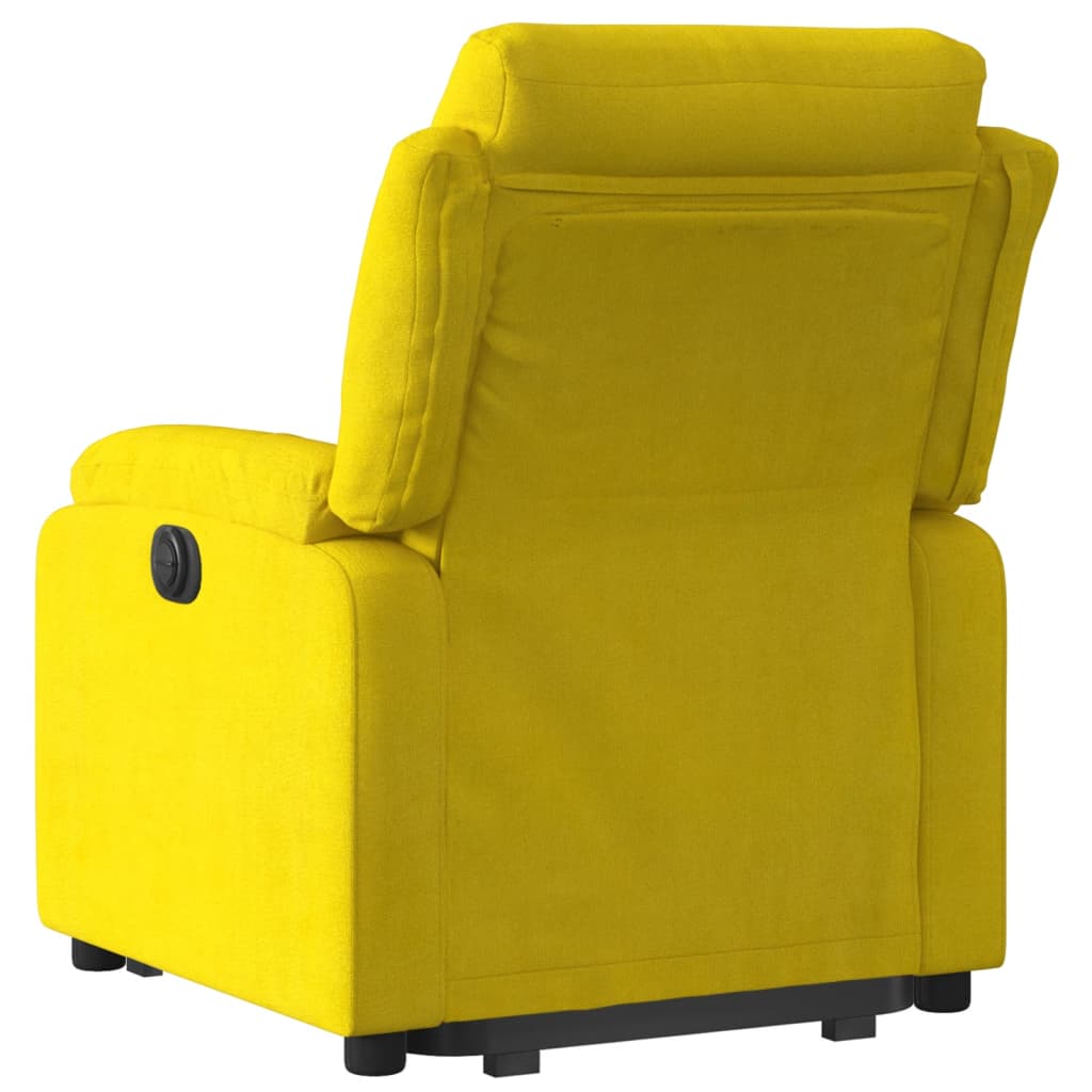 vidaXL Sillón eléctrico reclinable elevable de terciopelo amarillo