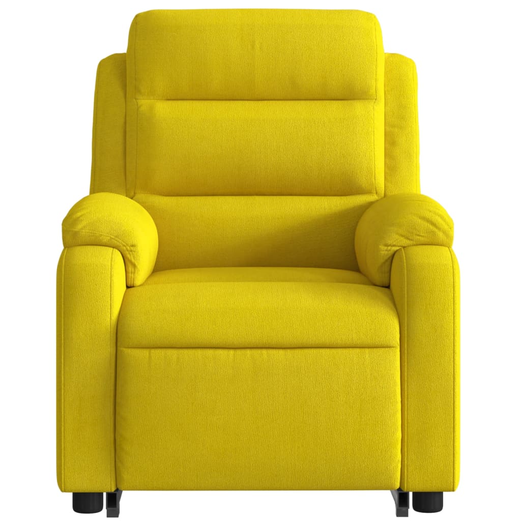 vidaXL Sillón eléctrico reclinable elevable de terciopelo amarillo