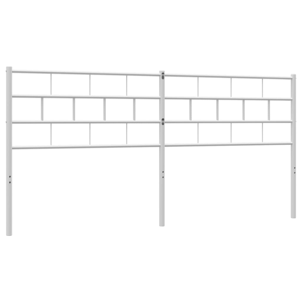 vidaXL Cabecero de metal blanco 180 cm