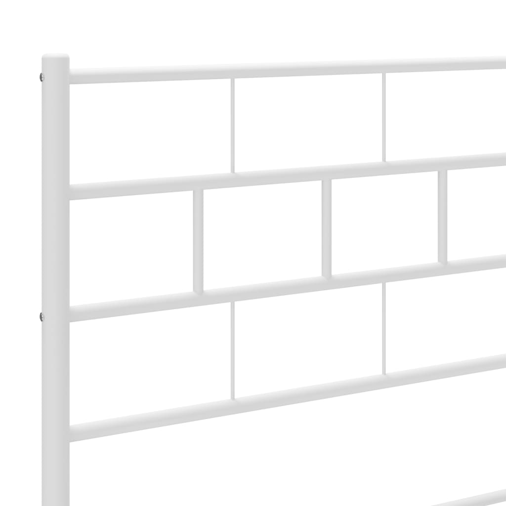 vidaXL Cabecero de metal blanco 180 cm