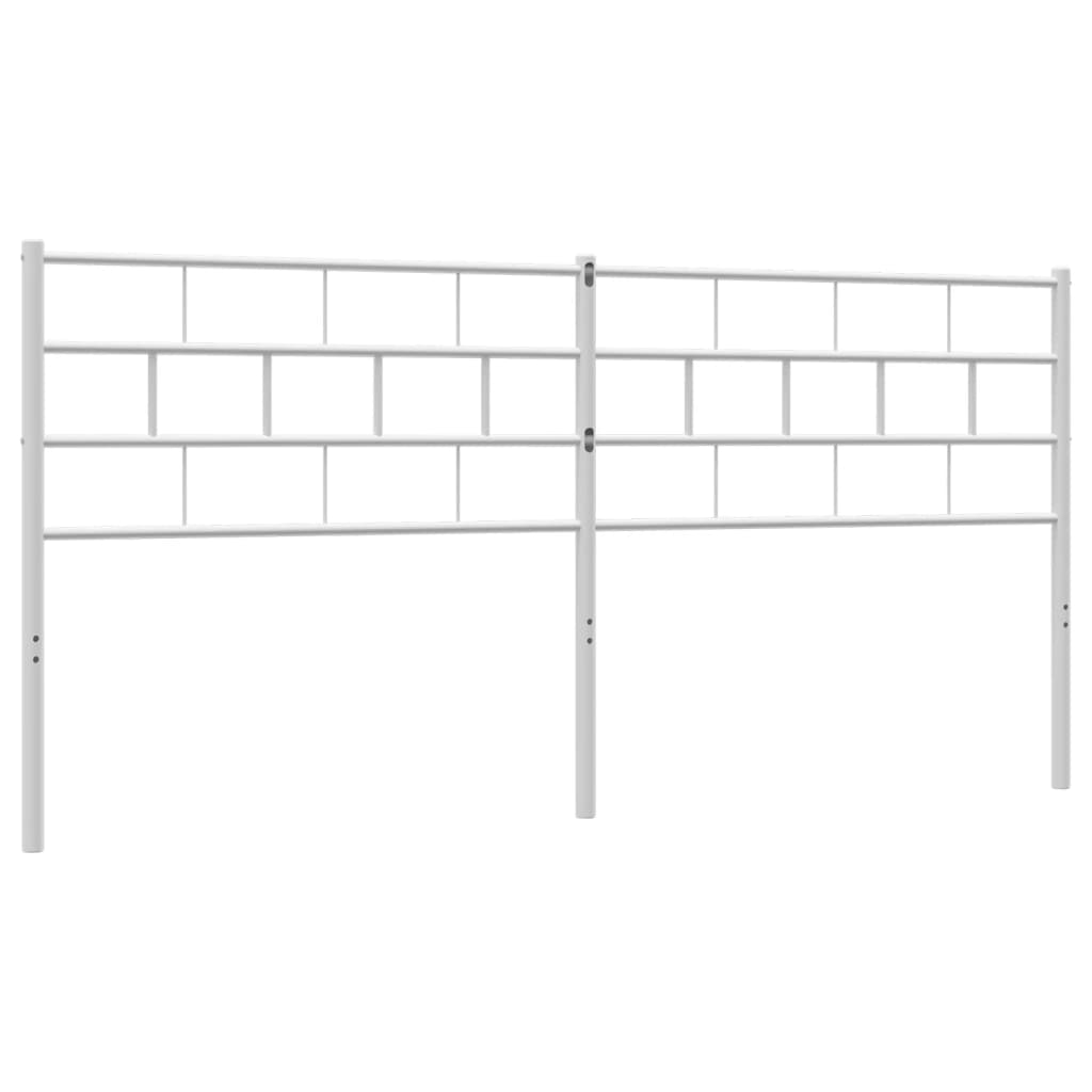 vidaXL Cabecero de metal blanco 200 cm