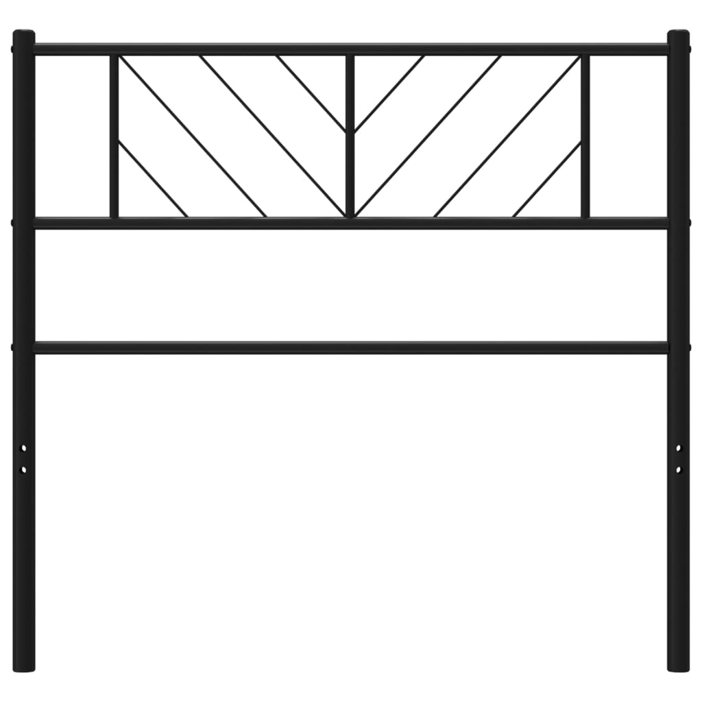 vidaXL Cabecero de metal negro 107 cm