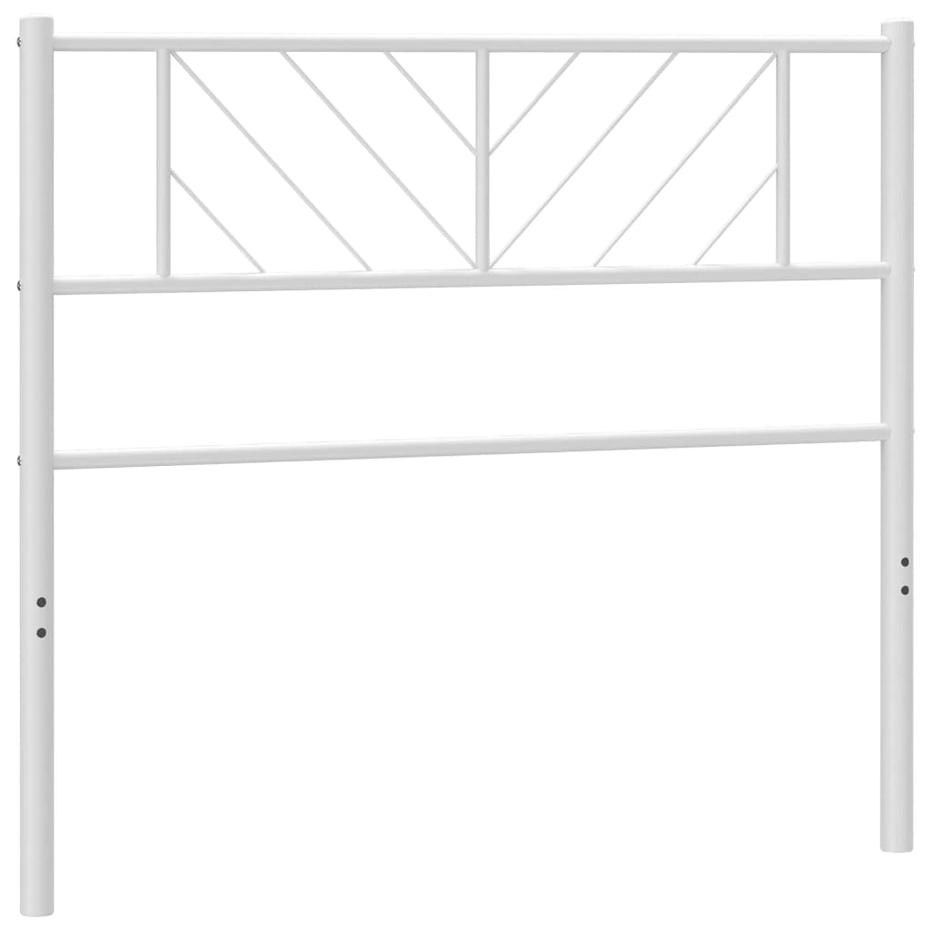 vidaXL Cabecero de metal blanco 75 cm