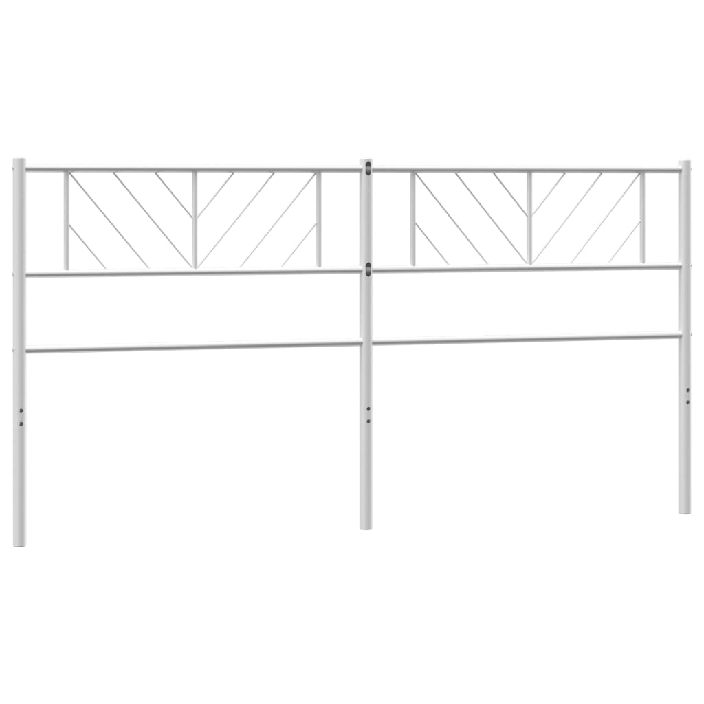 vidaXL Cabecero de metal blanco 160 cm