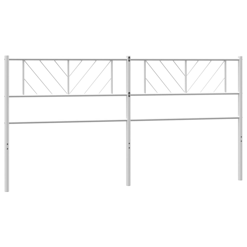 vidaXL Cabecero de metal blanco 180 cm