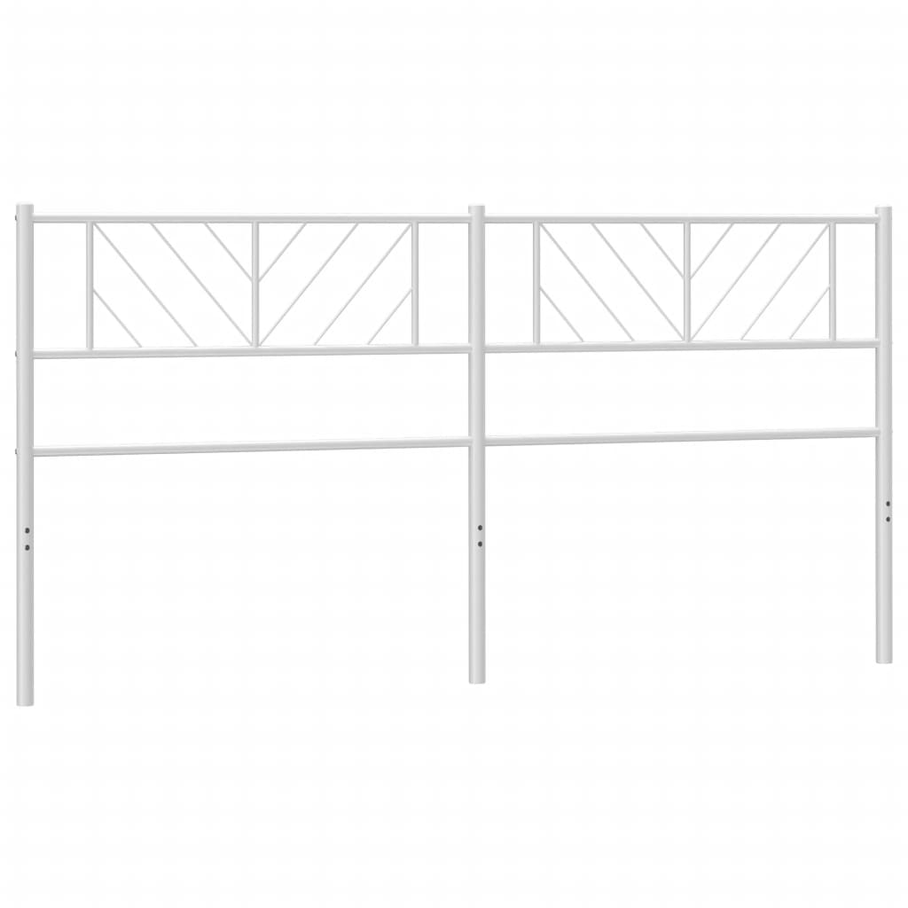 vidaXL Cabecero de metal blanco 200 cm