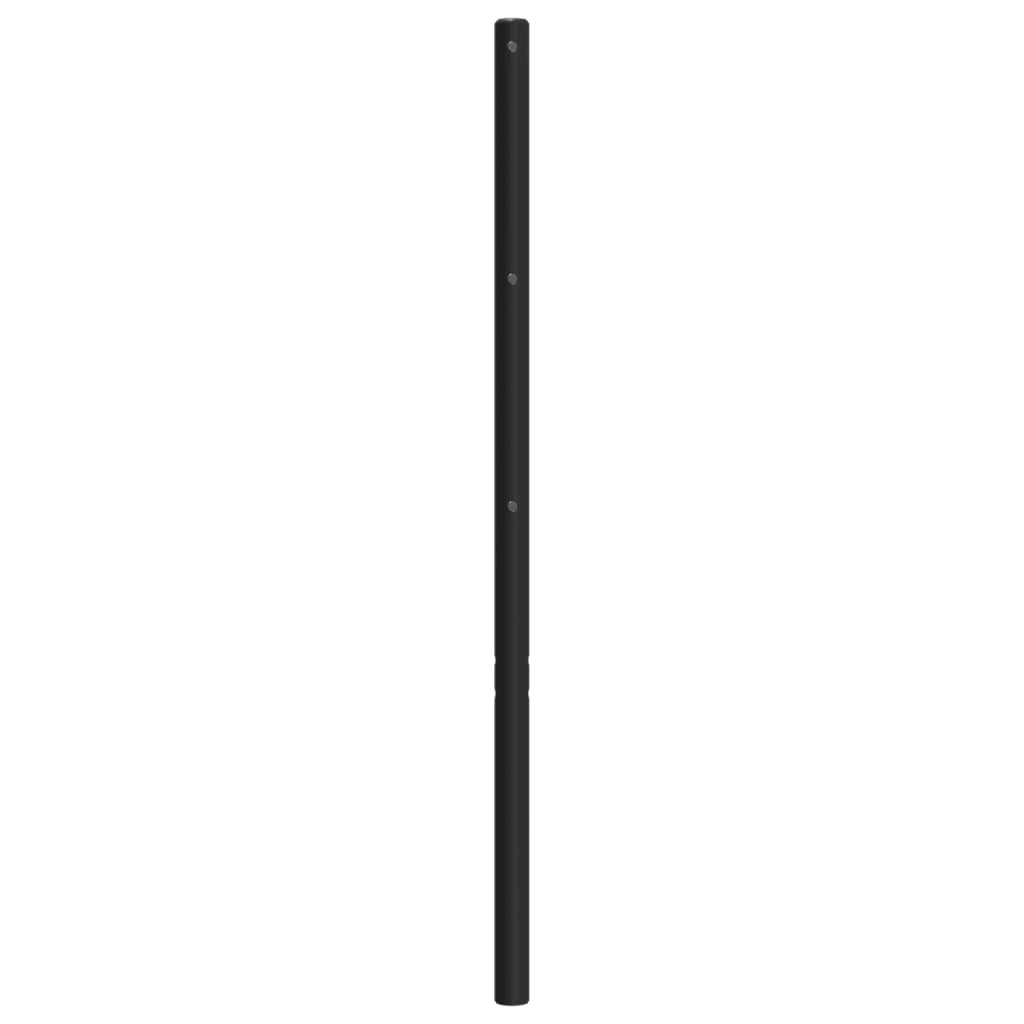 vidaXL Cabecero de metal negro 193 cm