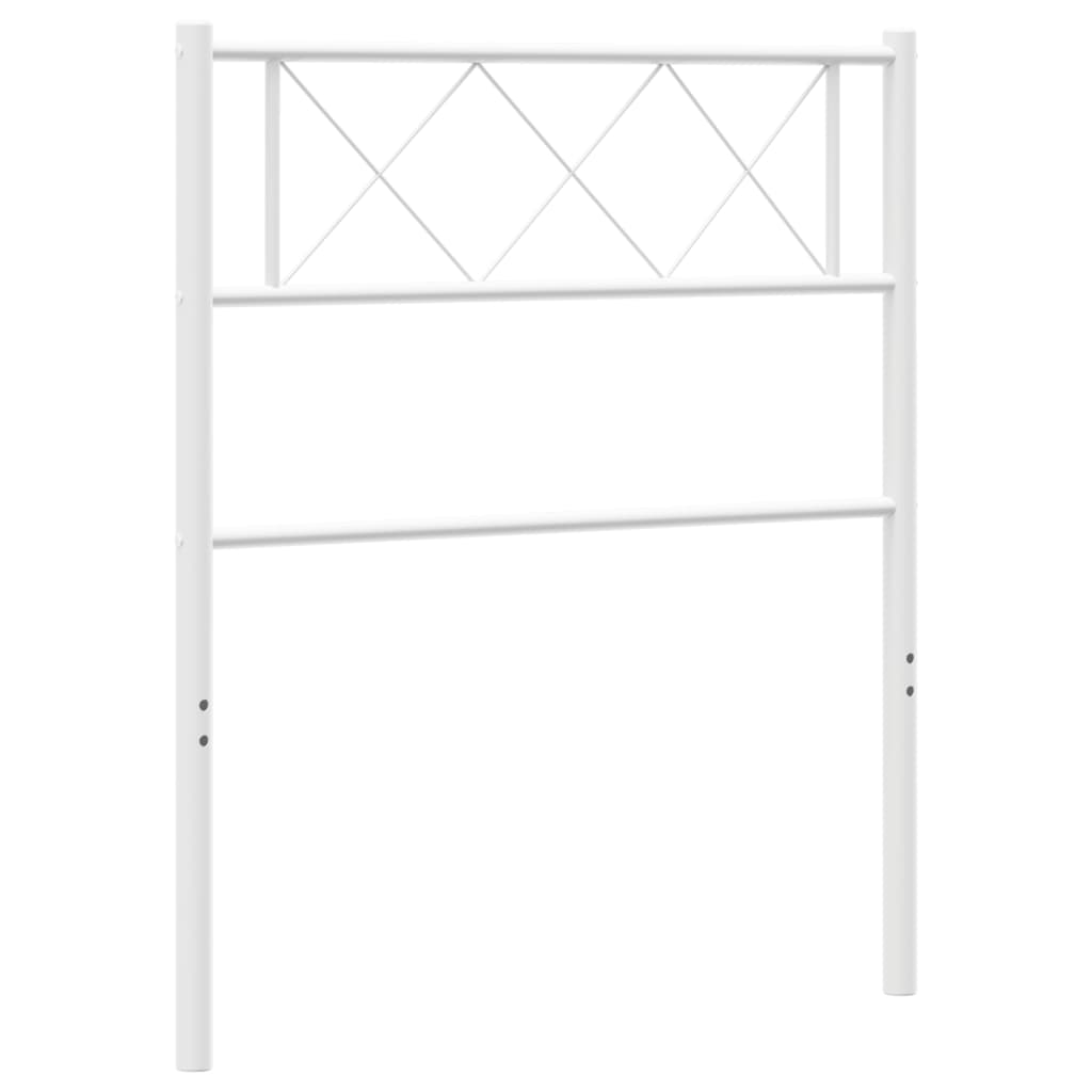 vidaXL Cabecero de metal blanco 107 cm