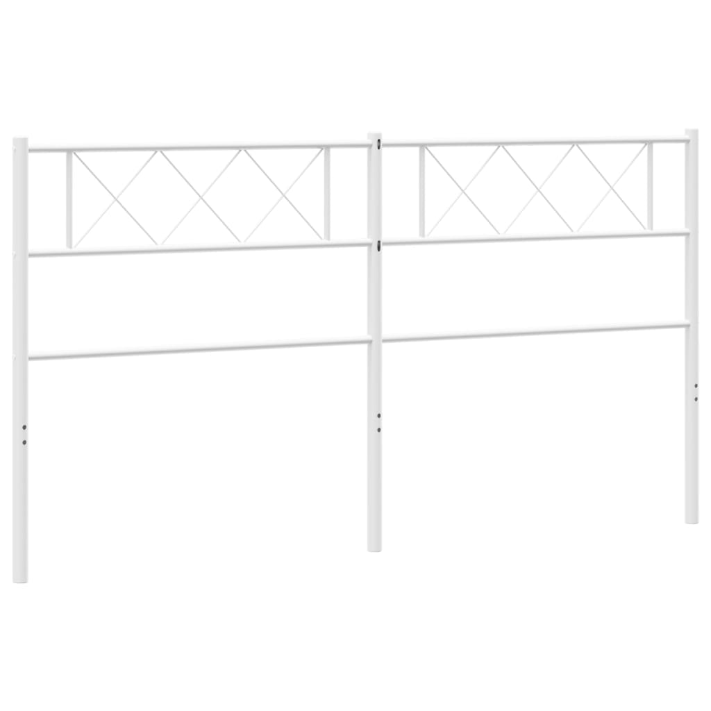 vidaXL Cabecero de metal blanco 193 cm