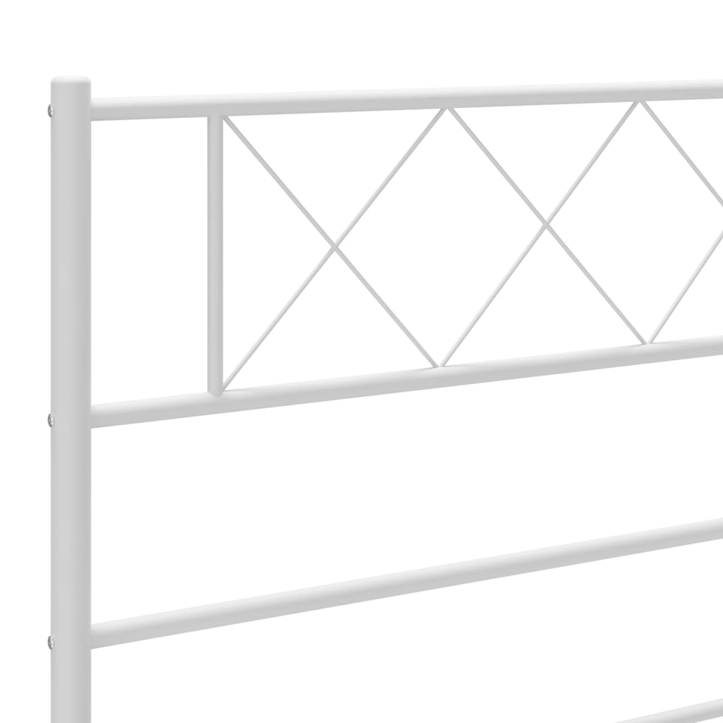 vidaXL Cabecero de metal blanco 200 cm