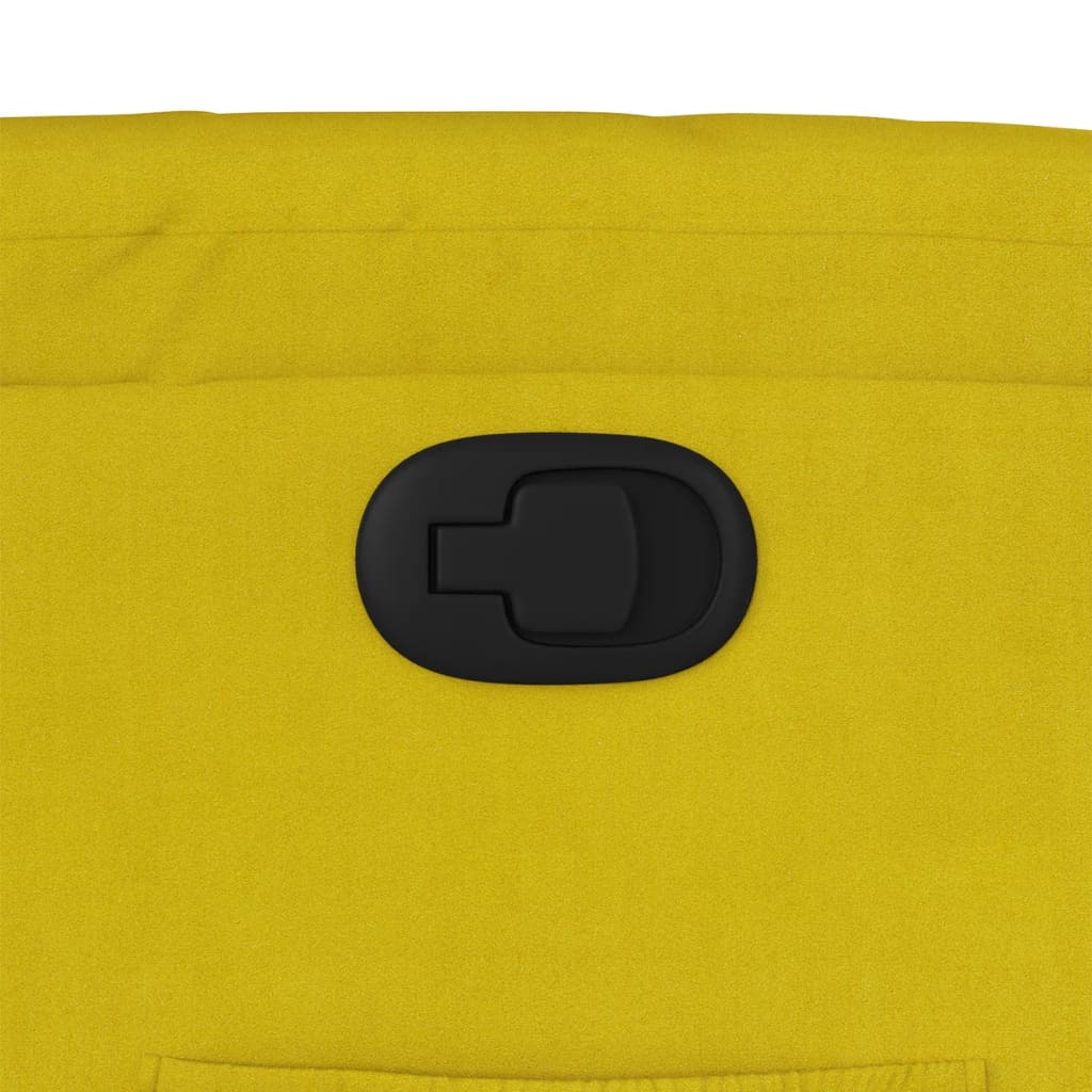 vidaXL Sillón reclinable terciopelo amarillo