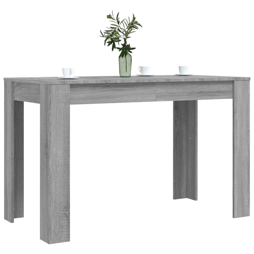 vidaXL Mesa de comedor madera de ingeniería Sonoma gris 120x60x76 cm