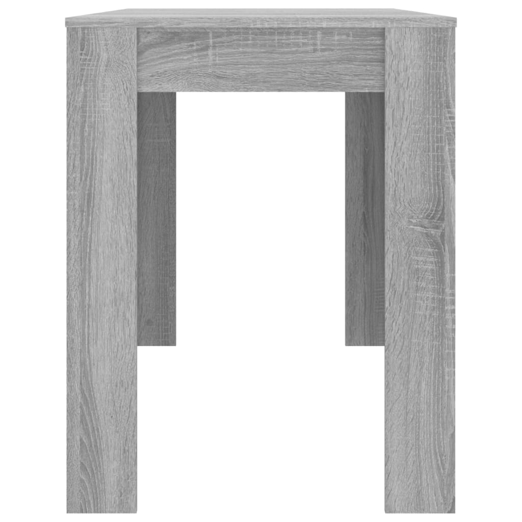 vidaXL Mesa de comedor madera de ingeniería Sonoma gris 120x60x76 cm