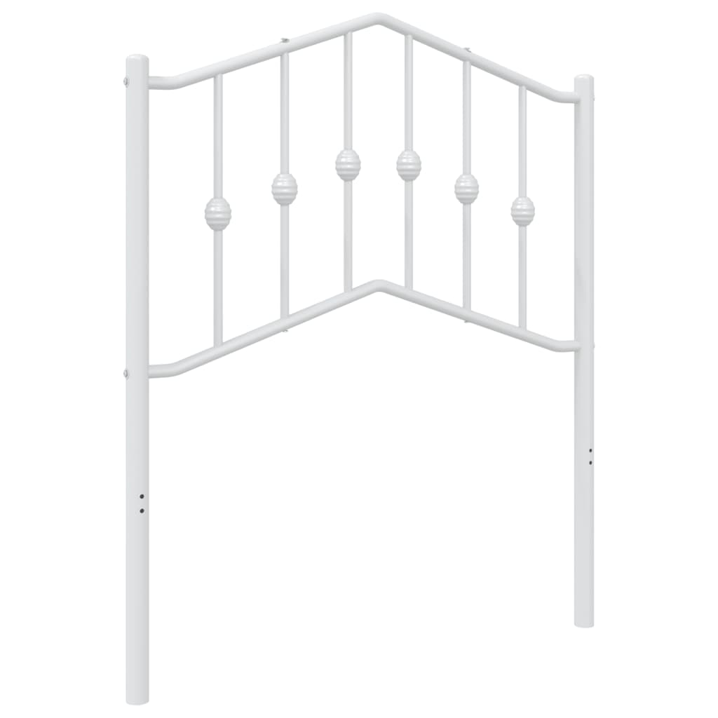 vidaXL Cabecero de metal blanco 75 cm