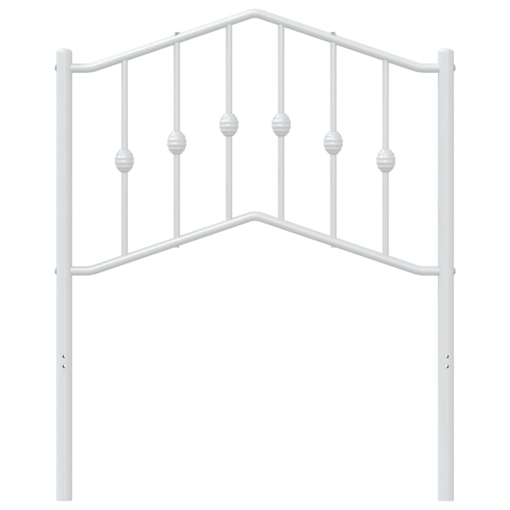 vidaXL Cabecero de metal blanco 75 cm