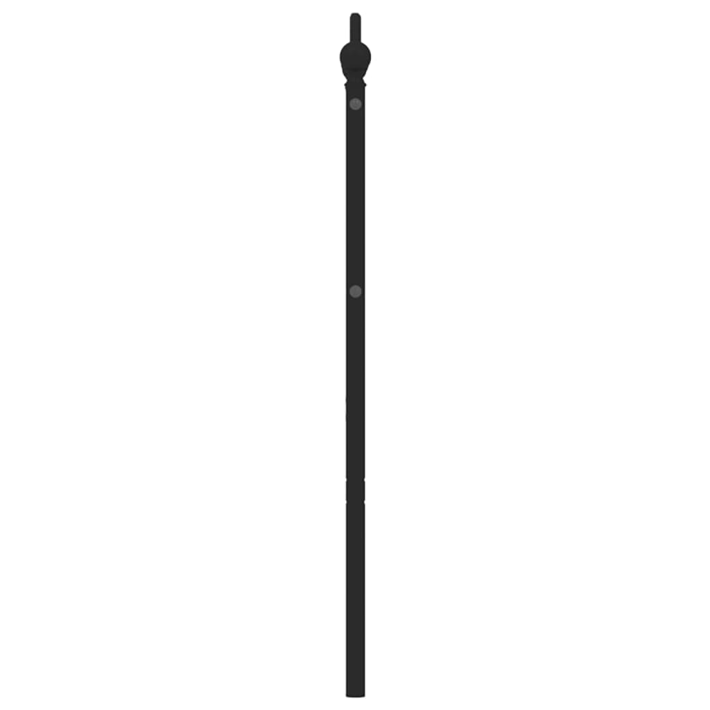 vidaXL Cabecero de metal negro 180 cm