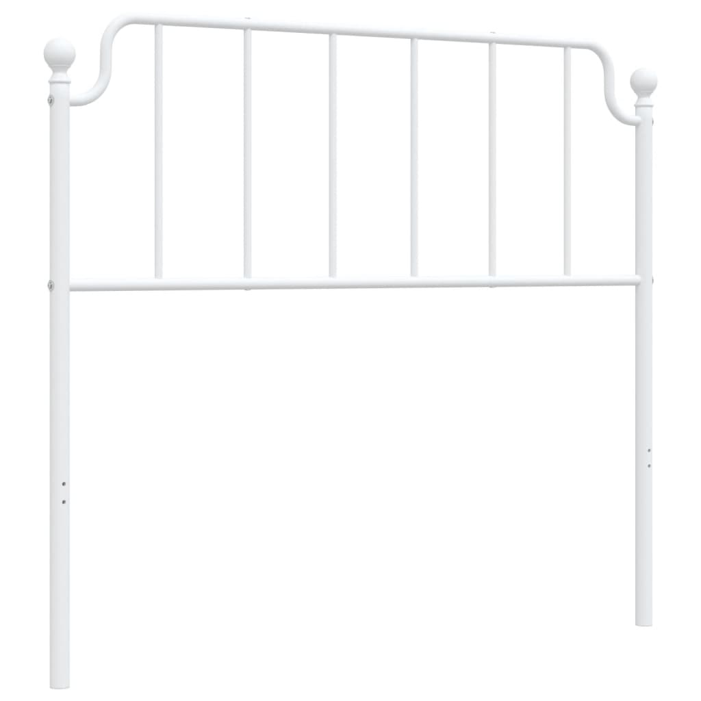 vidaXL Cabecero de metal blanco 107 cm