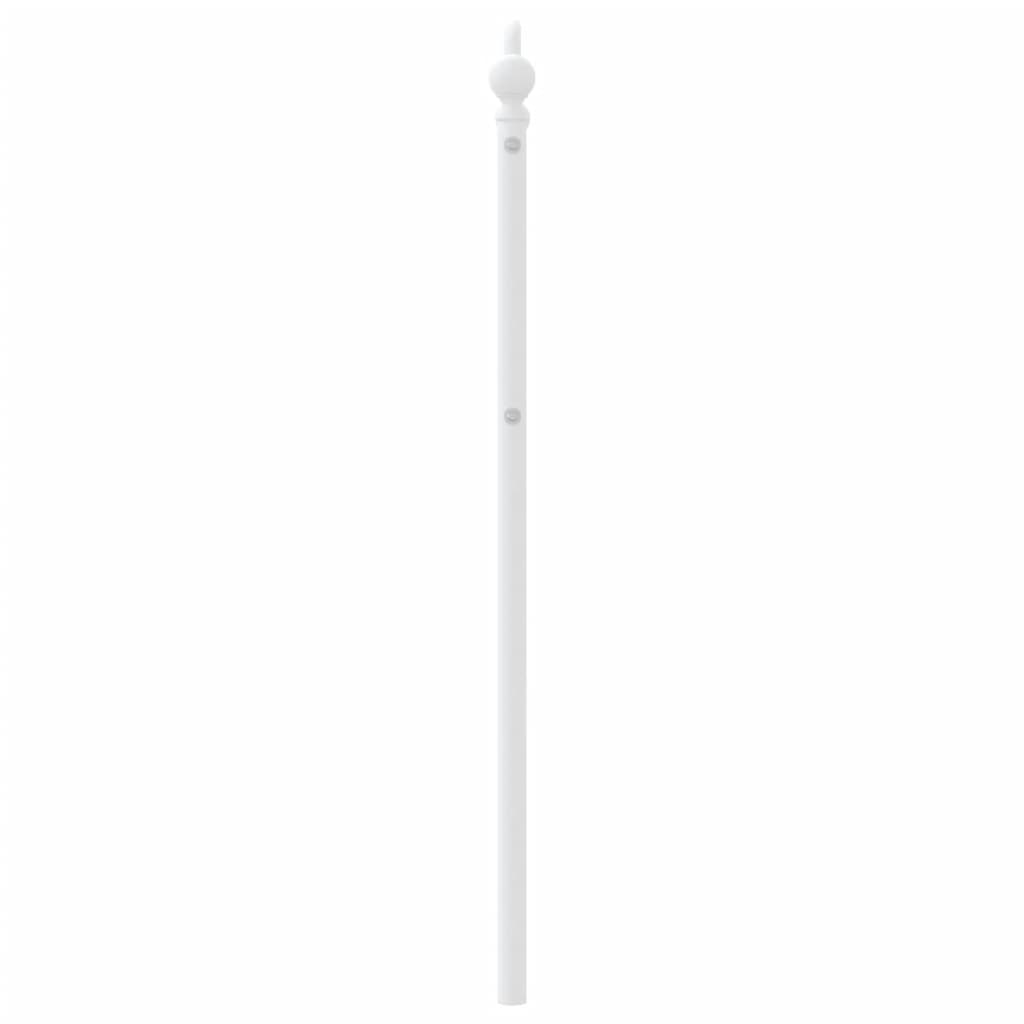 vidaXL Cabecero de metal blanco 107 cm