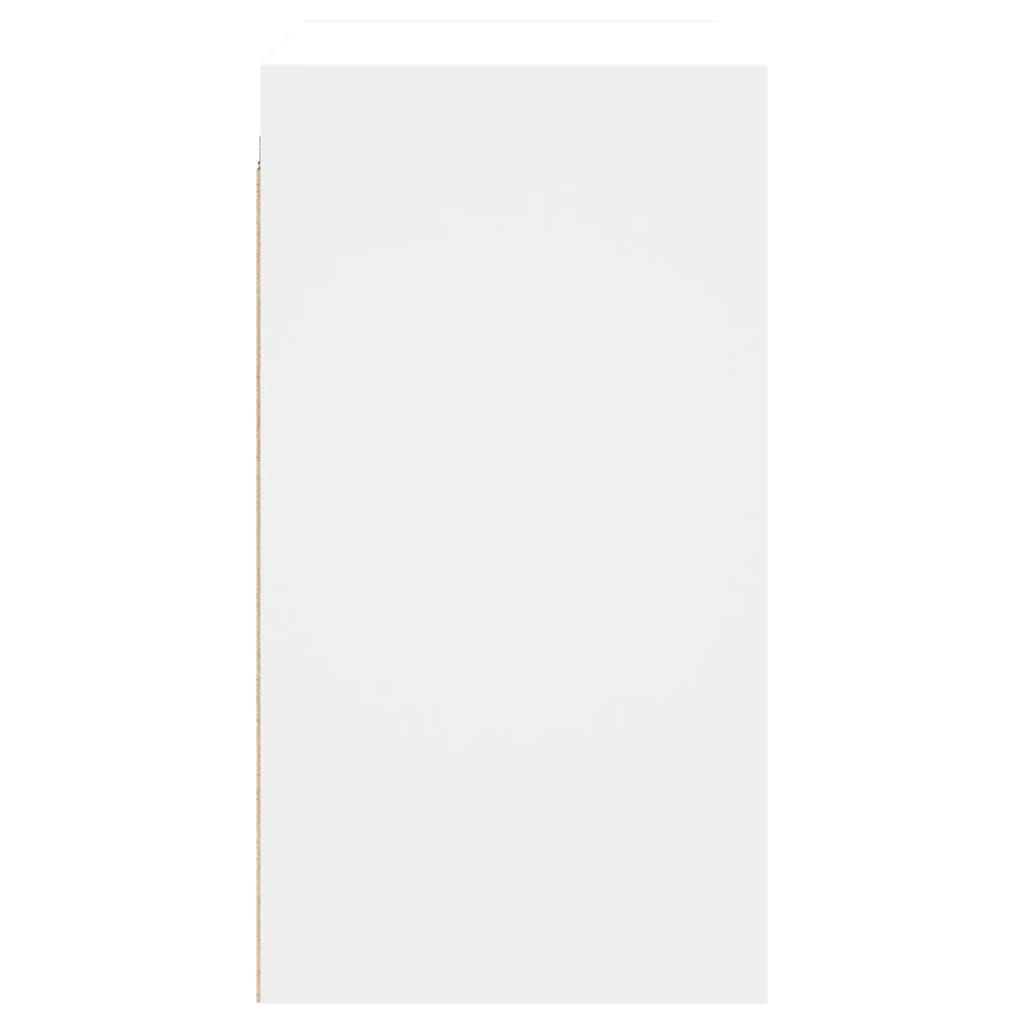 vidaXL Mueble de pared con puertas de vidrio blanco 68x37x68,5 cm