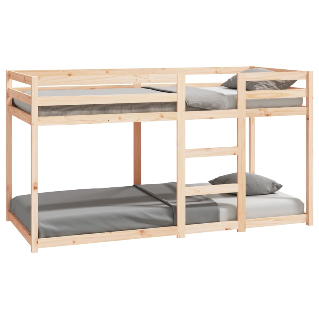 vidaXL Cama litera sin colchón madera maciza de pino 90x200 cm