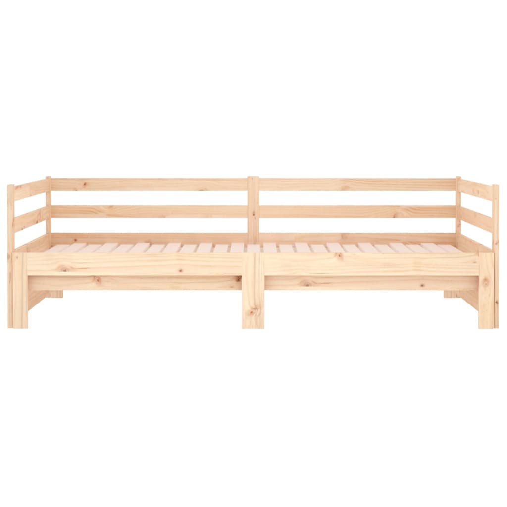 vidaXL Sofá cama nido madera maciza de pino 90x200 cm