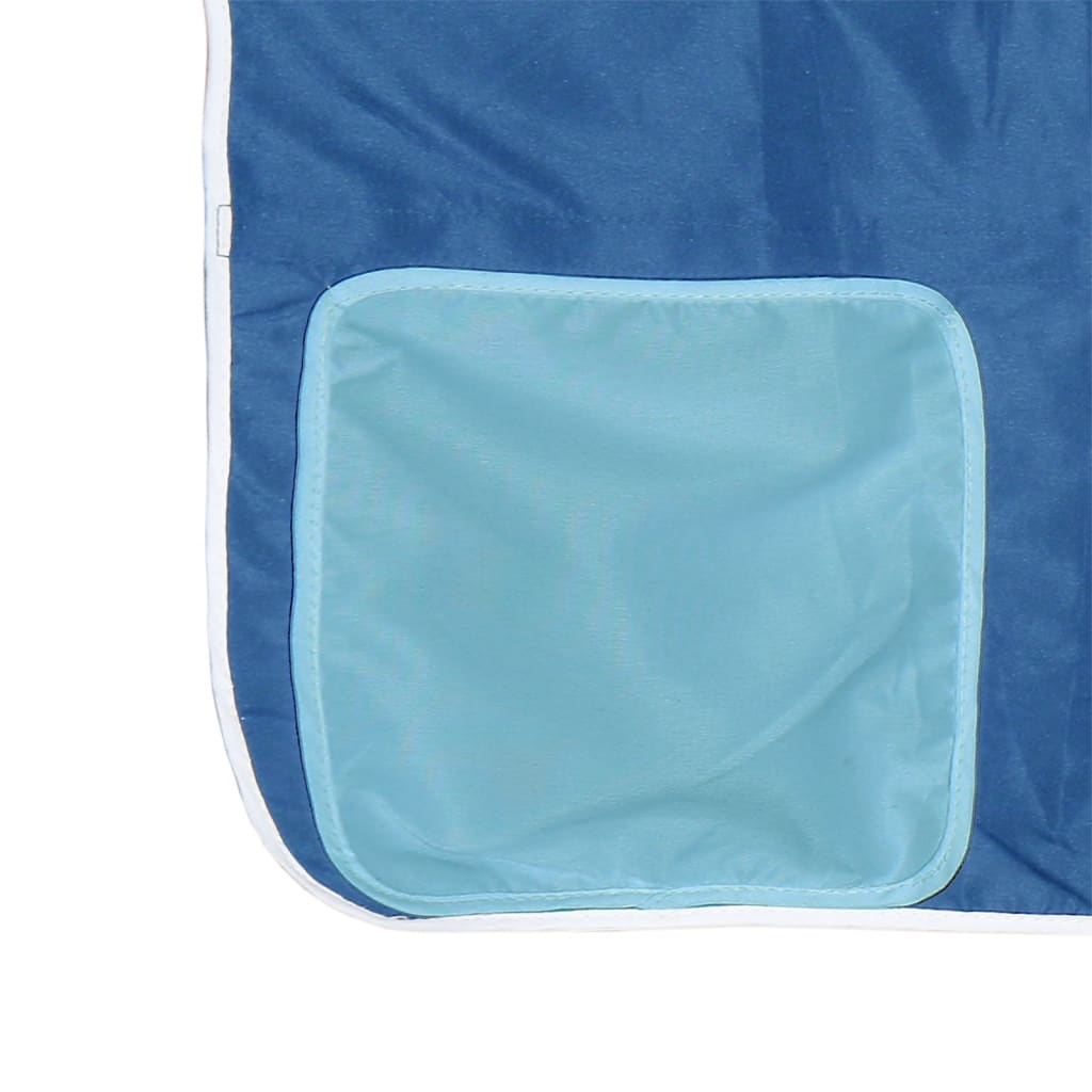 vidaXL Cama alta para niños con torre madera pino azul 80x200 cm