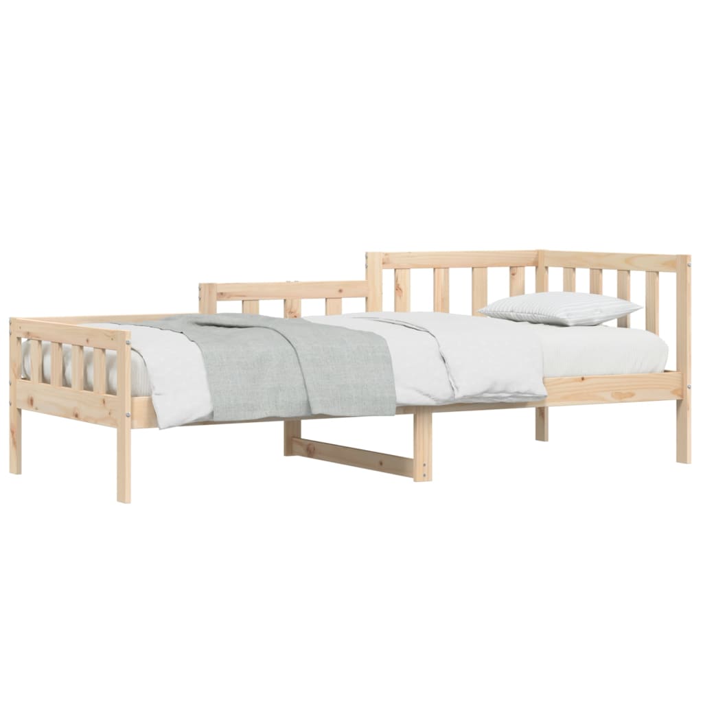 vidaXL Sofá cama sin colchón madera maciza de pino 80x200 cm