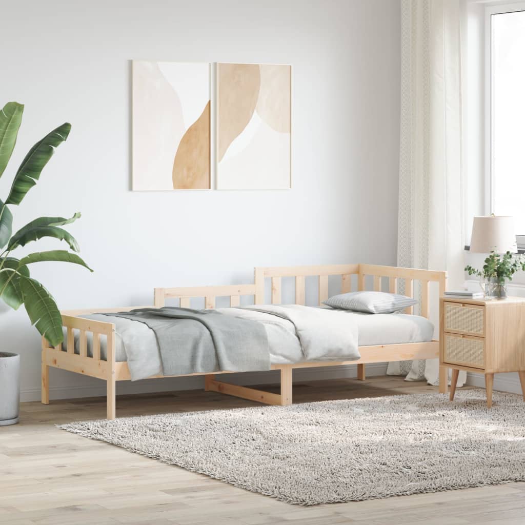 vidaXL Sofá cama sin colchón madera maciza de pino 80x200 cm