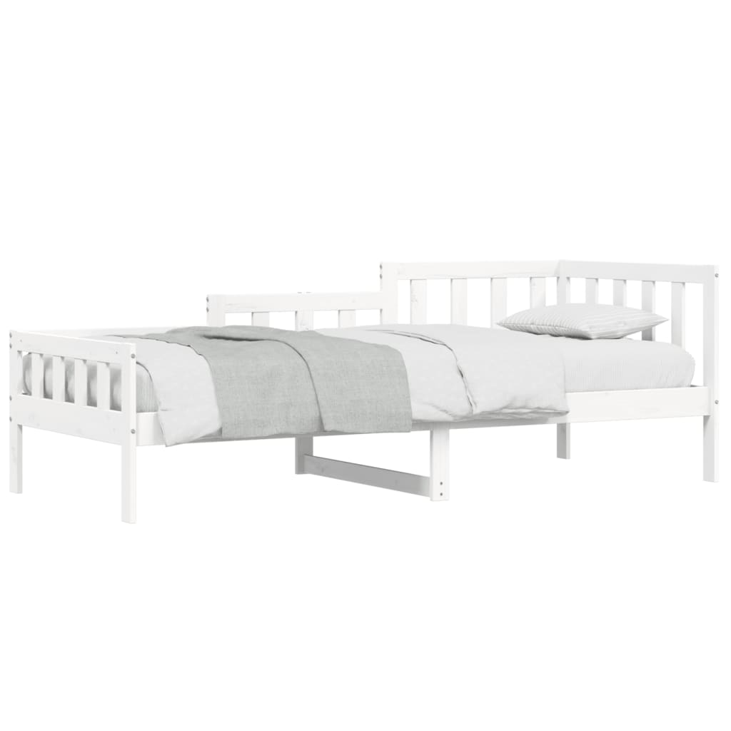 vidaXL Sofá cama sin colchón madera maciza de pino blanco 80x200 cm