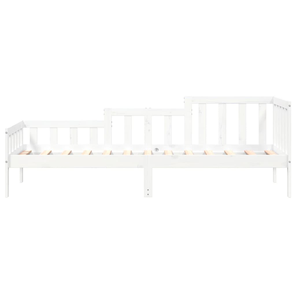 vidaXL Sofá cama sin colchón madera maciza de pino blanco 80x200 cm